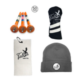Talon Beanie, Golf Towel, Tees, & Headcover Bundle