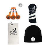Talon Beanie, Golf Towel, Tees, & Headcover Bundle