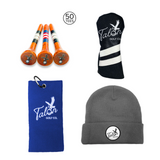 Talon Beanie, Golf Towel, Tees, & Headcover Bundle