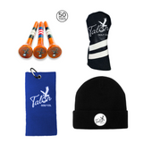 Talon Beanie, Golf Towel, Tees, & Headcover Bundle