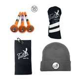 Talon Beanie, Golf Towel, Tees, & Headcover Bundle