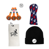 Talon Beanie, Golf Towel, Tees, & Headcover Bundle
