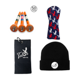 Talon Beanie, Golf Towel, Tees, & Headcover Bundle