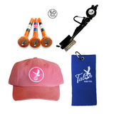 Talon Baseball Hat, Golf Towel, Tees & Brush Bundle