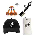 Talon Baseball Hat, Golf Towel, Tees & Brush Bundle