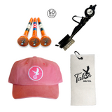 Talon Baseball Hat, Golf Towel, Tees & Brush Bundle