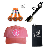 Talon Baseball Hat, Golf Towel, Tees & Brush Bundle