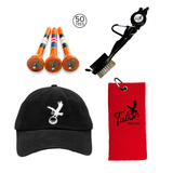 Talon Baseball Hat, Golf Towel, Tees & Brush Bundle