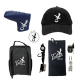 Talon Golf Shoe Bag, Accessory Pack, Putter Cover, Baseball Hat & Ball Marker Bundle