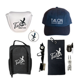 Talon Golf Shoe Bag, Accessory Pack, Putter Cover, Baseball Hat & Ball Marker Bundle