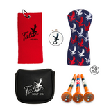 Talon Tees, Ball Marker, Towel, Headcover & Putter Cover Bundle
