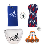 Talon Tees, Ball Marker, Towel, Headcover & Putter Cover Bundle