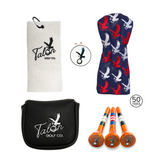 Talon Tees, Ball Marker, Towel, Headcover & Putter Cover Bundle