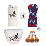Talon Tees, Ball Marker, Towel, Headcover & Putter Cover Bundle