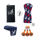 Talon Tees, Ball Marker, Towel, Headcover & Putter Cover Bundle