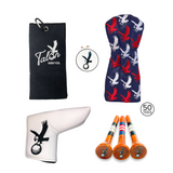 Talon Tees, Ball Marker, Towel, Headcover & Putter Cover Bundle