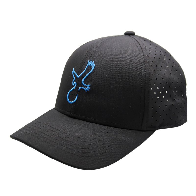 Black/Carolina Blue Eagle Performance Hat