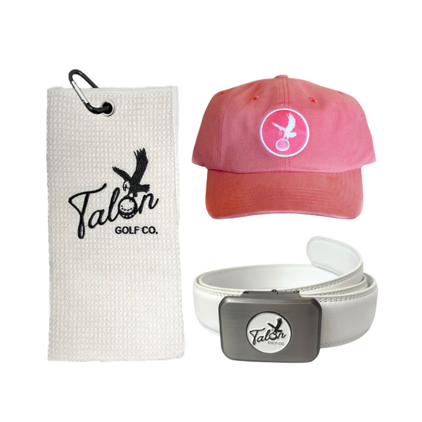 Talon Hat, Golf Towel & Belt Bundle