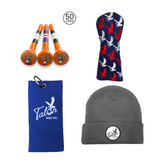 Talon Beanie, Golf Towel, Tees, & Headcover Bundle