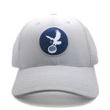 Trucker Hat - White/White w/ Navy Icon